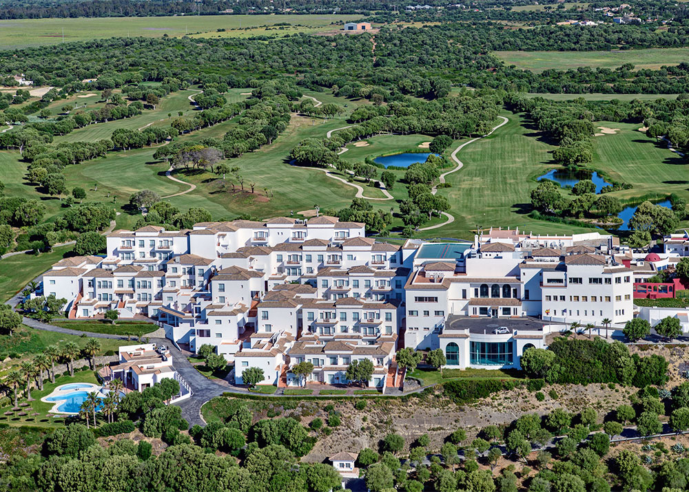 vue aérienne hotel plus golf Cadix 