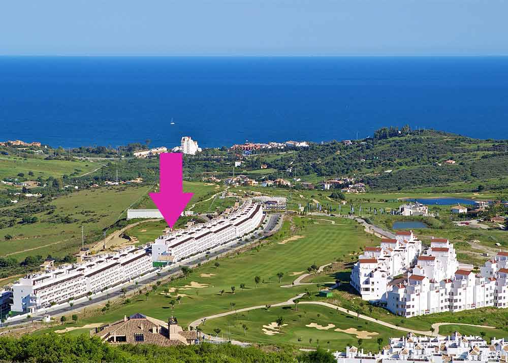 vue aérienne appart'hotel golf costa del sol