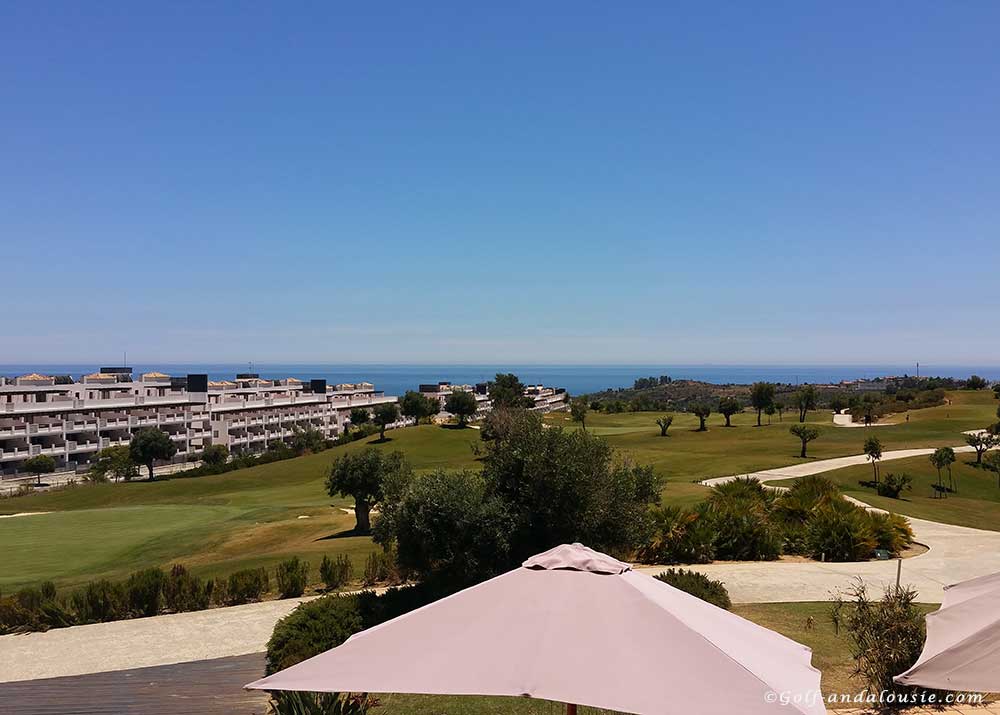 Valle Romano golf Estepona vues depuis le restaurant